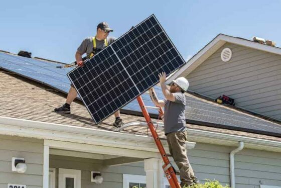 Working at Heights with Solar Panels