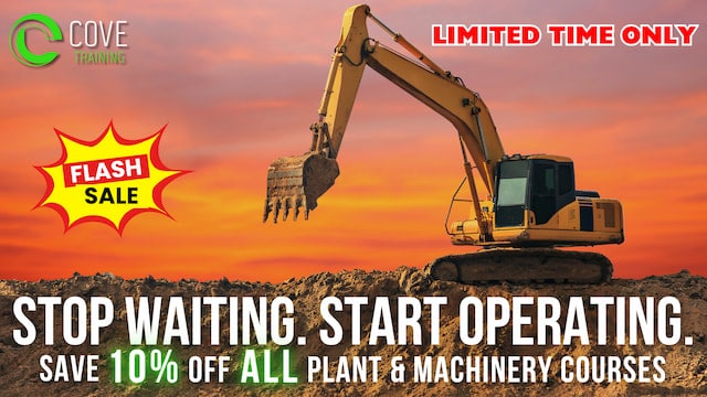 save 10% off all plant and machinery courses!